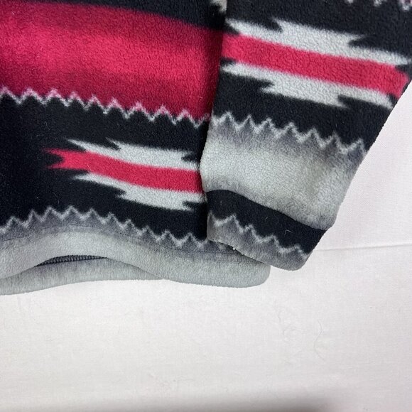 Wrangler Aztec Western Blanket Fleece 1/4 Zip Pullover Size Large Southwest - Picture 7 of 14